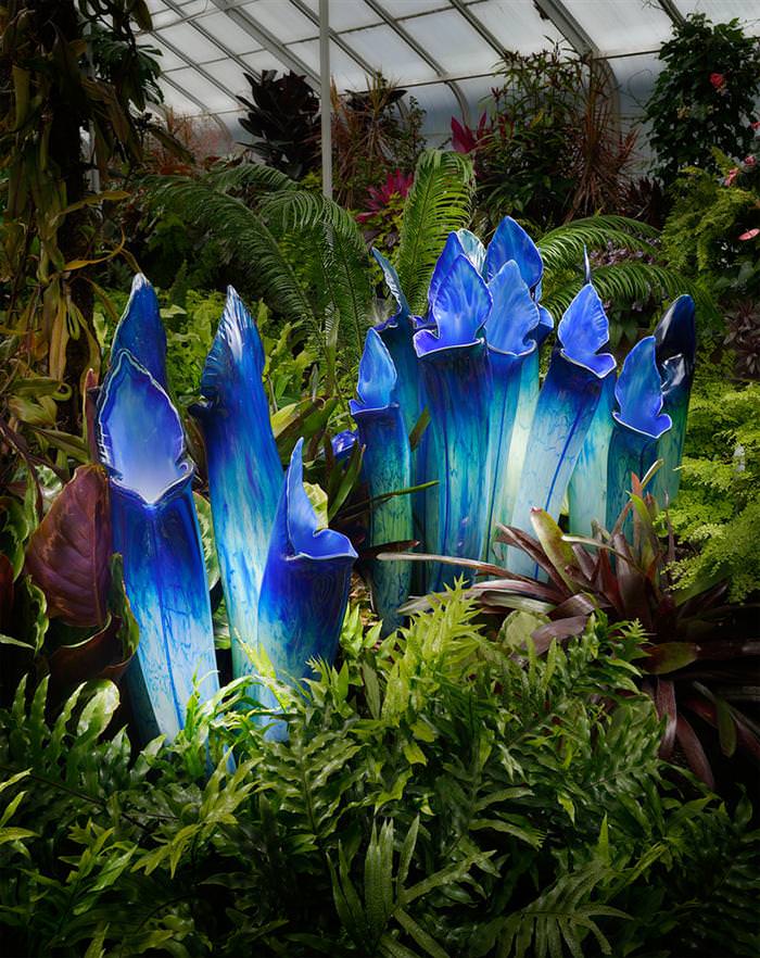 giant glass flowers