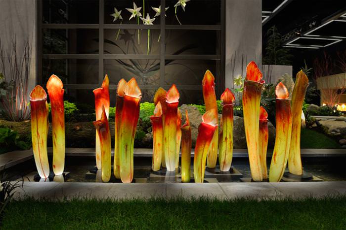 giant glass flowers