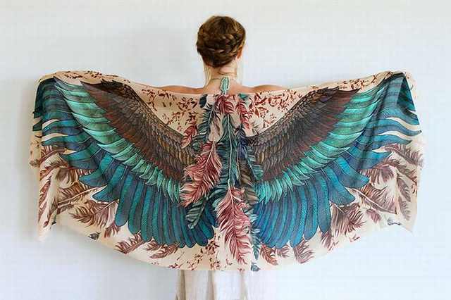 feather scarves