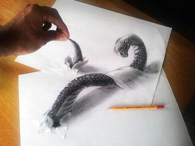 3D Pencil Drawings