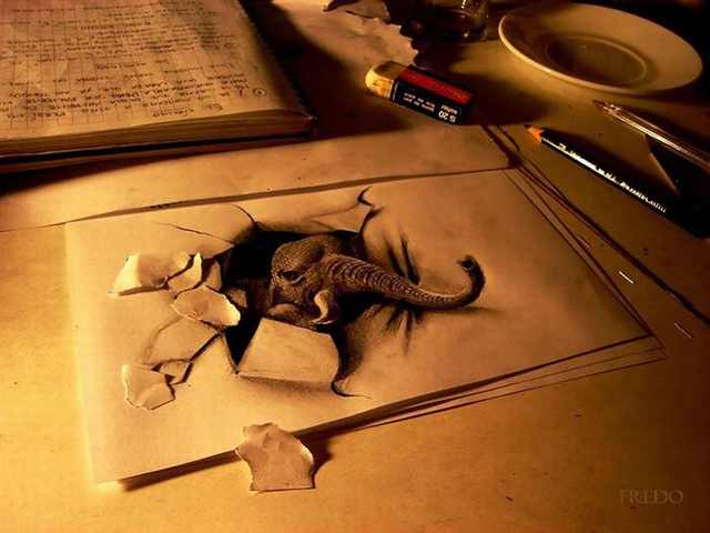 3D Pencil Drawings