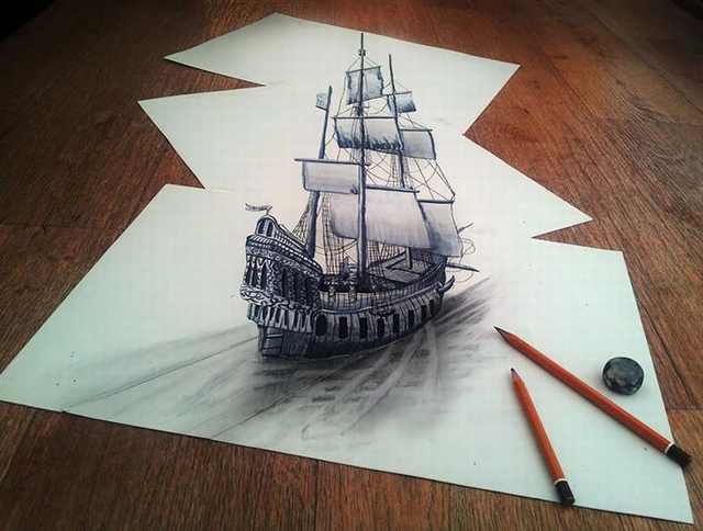 3D Pencil Drawings