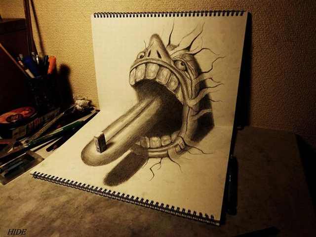3D Pencil Drawings