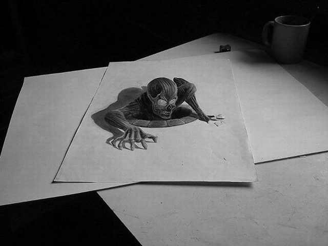 3D Pencil Drawings