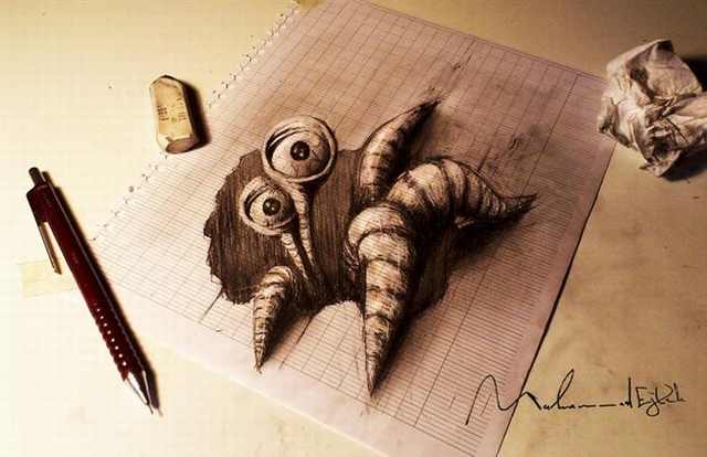3D Pencil Drawings