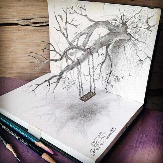 3D Pencil Drawings